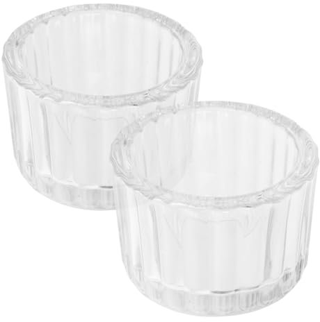 RORPOIR 2 Stück Spitzkerzen Spitzkerzenhalter Hochzeitsdekorationen Kerzenständer Teelichter Klarer Teelichthalter Verzierung Kerzenbehälter Glas Transparent