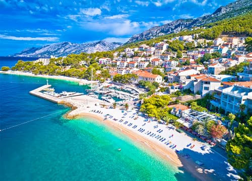Brela Beach Jigsaw Puzzles for Adults 1000 Jigsaws Makarska Riviera 1000 Piece Jigsaw Puzzles for Adults