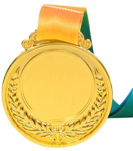 LYEAA 2 Zoll Gold Bronze Medaille mit Halsband 1. 2. 3. Preis Medaillenrunde for Wettbewerbe Party