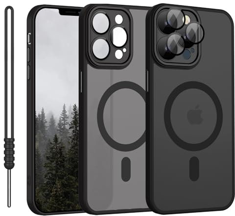 YUANDMI Custodia per iPhone 11 Pro, compatibile con MagSafe, custodia per iPhone 11 Pro, magnetica, sottile, opaca, protezione per fotocamera, anti-giallo, antiscivolo, antigraffio, antiurto, colore