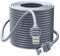 Teeaam Starlink Câble Gen 3 25 m - Rallonge de câble Starlink étanche - Pour Starlink Standard Actuated Gen 3 / Satellite V3 - Câble Ethernet Starlink Gen 3 de rechange - Gris