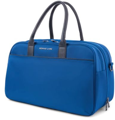 Nomad Lane The Bento Bag Classic Carry-On Luggage Duffel Bag, Durable & Lightweight Carry On Suitcase, Personal Travel Bag, Aegean Blue, Bento Bag V4