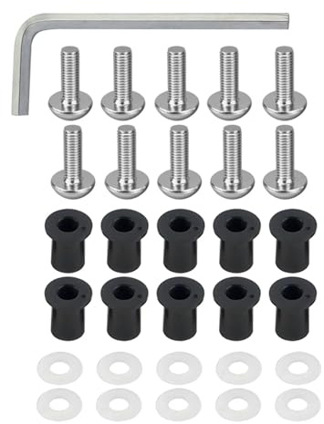 Screw Compatible With Daytona M5 General Parts Motorbike Battery Terminal Bolts Windscreen Bolts Screws Wellnuts Washers Windshield Fasterner Kit