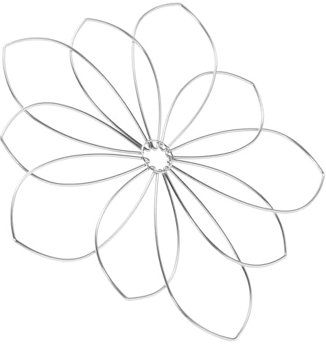 Toyvian Metall Blumeneinsatzhalter aus Eisen Silber Wiederverwendbar und Langlebig Stilvoller Blumenarrangeur für Vasen und Blumenarrangements im Wohnbereich