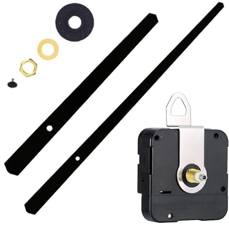 yufana Movement Quartz DIY Wall Clock, Silent Quartz Movement, DIY Wanduhr Bewegung Mechanismus, DIY Wall Clock Movement Mechanism, DIY-Uhr-Ersatzteile für Wanduhr mit Zeigern (Schwarz)