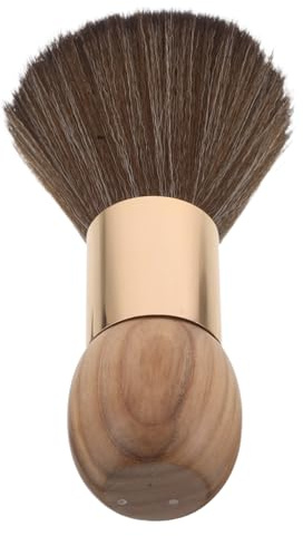 Braune Holzbürste für Haarpflege, Sanfte Nylonborsten