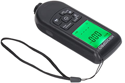 Solinder Ultrapräzises Schichtdickenmessgerät mit 1 µm Auflösung, NFE, Kfz-Lacktester, Geeignet für die Metallverarbeitende Industrie, Labor, Werkstatt und Im Freien, ABS-Material, Tragbar, (Schwarz)