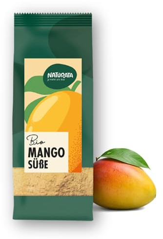 NATURATA Bio Mangosüße 55 g - Pflanzliches Süßungsmittel In Pulverform - Aus 100% Mangofruchtpulver - Natürliche Süße Für Smoothies, Müsli, Joghurt Und Desserts - Vegan & Vegetarisch