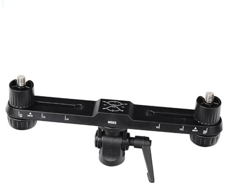 Jazuaiao MS02 Stereo Microphone with Adjustable Twin Mics Enhances Auditory in Meetings and Live Streaming Microphone Stand