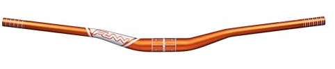 Funn Kingpin Riser Lenker, Klemme 35mm, Breite 785mm, Rise 30mm (Orange) | Alu, wenig Backsweep, für Trail, Enduro, XC, Freeride, MTB, BMX und Straße