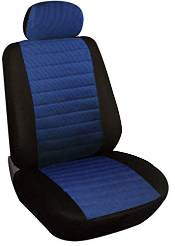 WOLTU Sitzbezug Auto Einzelsitzbezug universal Größe, 1er Set,schwarz/blau