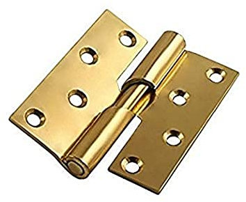 Merriway BH06208 (2 Pcs) Rising Butt Hinge Right Hand EB 100mm (4 Inch) - Pack of 2 Pieces