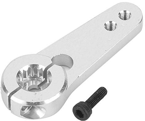 Servohorn, Metall RC Lenkung Servo Halbarm Horn 15T für HSP 1:5 Maßstab LKW Upgrade Teil Schwarz Silber (Silber)
