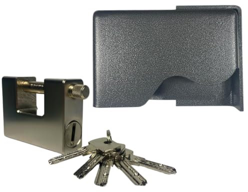 Shipping Container Bolt-on Lockbox Left Hand Opening | With 94mm Padlock