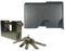 Shipping Container Bolt-on Lockbox Left Hand Opening | With 94mm Padlock