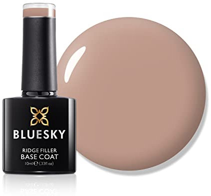 BLUESKY Ridge Filler Base Coat, MB09, Dark Nude, Gel Nail Polish, Rubber Base Gel, 10ml