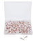 Tupalizy 100PCS 1/3 Inch Decorative Push Pins Transparent Plastic Head and Rose Gold Steel Point Thumb Tacks Flat Clear Map Marking Pins for Bulletin Cork Board,DIY Craft Home Office Use (Rose Gold)