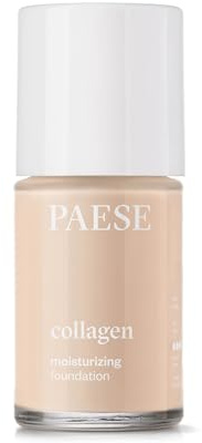 Paese Cosmetics 301N Light beige Collagen Moisturizing Foundation, Medium Coverage, with Aloe Vera, 30ml