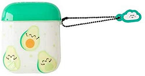 Slim Hülle mit TPU mit Avocado Design von Mr. Wonderful für Airpods Apple mit Airpods 1 und 2 nutzbar.