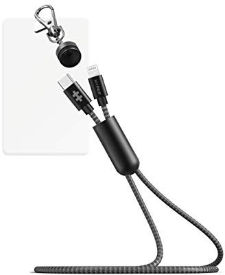 HYPER Drive KEYCHAIN 20cm (8 inches) - Type-C to Lightning Cable Key Chain - Apple Certified