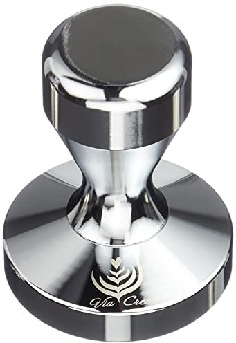 ITALPARTS Via Crema Coffee Tamper, Portafilter Tamper, Espresso Tamper, 58.5 mm, Stainless Steel (Tamper 58.50), Coffee Machine, Portafilter Accessories