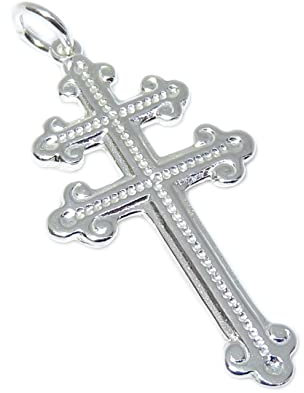 Lothringer Kreuz Sterling Silber Anhänger .925 x 1 Heilige Kreuze