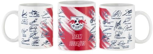 RB Leipzig Tasse - Signatur - Kaffeetasse Unterschriften RBL - Plus Lesezeichen Wir lieben Fußball