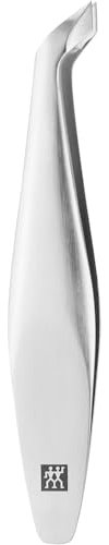 ZWILLING Nagelhautknipser (Präzises Entfernen von Nagelhautresten, Scharfe, Abgewinkelte Schneiden, Hypoallergen), Mattiert, Premium, Silber