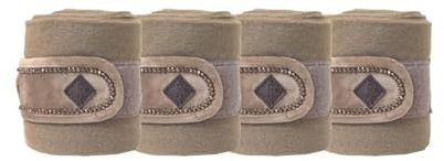 Kentucky - Fleecebandagen Velvet Pearls beige