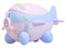 Baby Toilette - Airplane Potty, pot pour enfant, toilette bebe, assise ergonomique, oireller souple en PU, antidérapant (rose)