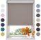 Radeco® Verdunkelungsrollo 160 x 190 cm Zement, Größen von 40 bis 240 Breite, ohne Bohren möglich, Rollo wandmontage, Rollo 160 cm breit, Fenster rollos für innen, rollos für Fenster