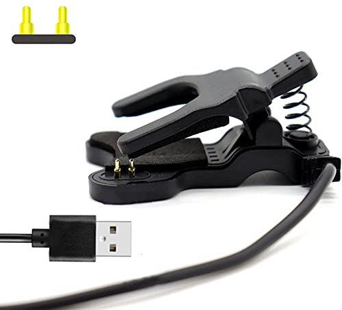 2-Pin 3mm 4mm Clip Type Charging Cable USB Charger Adaptor For Child Smart Watch Wristbands USB Port Compatibility Backup Chargers