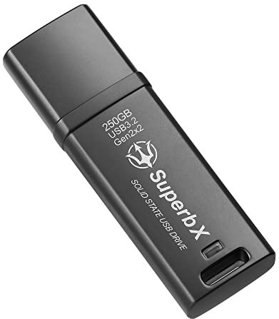 TRIDENITE Portable SSD 250GB Solid State USB Drive, USB 3.2 Gen2x2 SuperSpeed+, UASP Compatible, SuperbX Metal Body Protection. Ultra Speeds up to 1000MB/s Read, 800MB/s Write