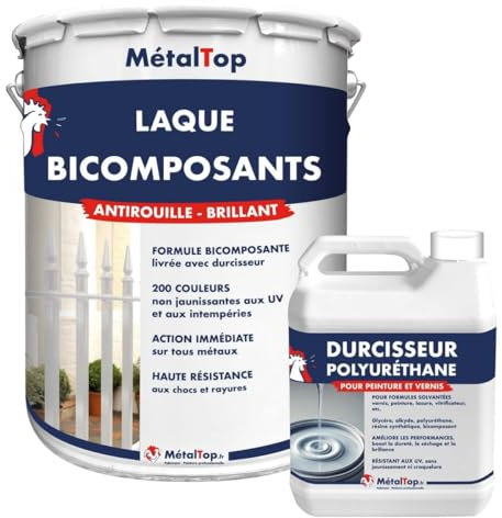 Metaltop - Laque Bi Composants - Vert pâle - RAL 6021 - Pot 5 L