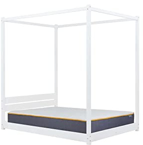 Birlea Darwin Four Poster King Bed White