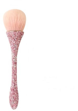 FRUJCDKI Luxury Nail Powder Remover Brush, Nail Dust Cleaner Brush, Soft Makeup Brush (Pink)