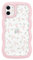 ZCDAYE Hülle für iPhone 11, Süße Geblümte Wellige Kanten TPU iPhone 11 Handyhülle, Stabile Klare Schutzhülle Case Handytasche für iPhone 11 (6.1 inches), Rosa