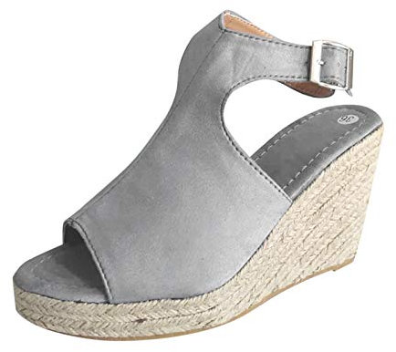 Wandersandale Damen mit Klettverschluss - Weich Comfort Peep Toe Schuhe Sommersandalen Ein Wort Sandalen Wandern Outdoor Sandalen Sandalen Breite Damen Günstig Badeschlappen