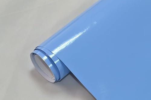 Neoxxim 8,8€/m2 3D Auto Folie Glanz - hellblau glänzend 300 x 150 cm Lackfolie Car Wrapping Lackschutzfolie blasenfrei flexibel