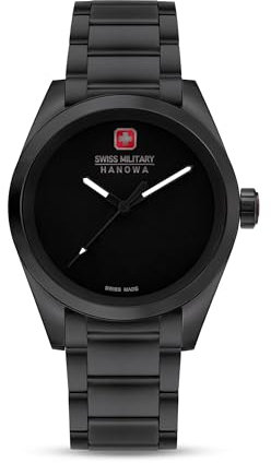 Swiss Military Hanowa SMWGG0003530 Herrenuhr Dark Matter All Black Quarz Saphirglas