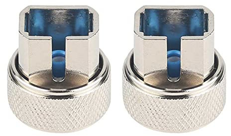 Uikdjgu 2X OTDR Adapter SC Anschluss Glas Faser Adapter für OTDR Tester