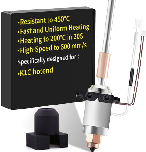 K1C Hotend Keramik Heizblock Kit: Kompatibel mit Creality K1 Max/K1C 3D-Drucker Hotend, Schnelles Heizen,High-Flow/Hochtemperatur Hotend, Geeignet für PLA, ABS, PETG, TPU Filamente, von SAPLUSREPRAP