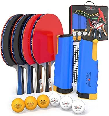 Stiga Table Tennis Set - Portable Ping Pong Bats for Indoor/Outdoor Tables, 3-Star Balls, High-Performance Paddles for Beginners & Advanced Players