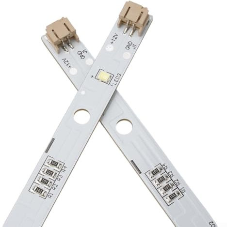 Besttoolifes Paquete de 2 tiras de luz LED de repuesto para refrigerador Hisense para modelos Rongsheng MDDZ-162A 1629348 1529227 DC12V 2W
