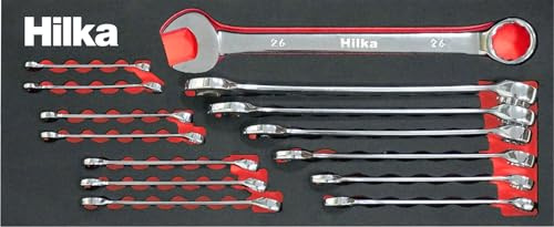 Hilka 16101402 14 PCE Combination EVA Spanners Set Metric