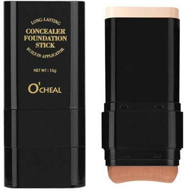O'CHEAL Faccia fondazione altezza piano piano durevole leggero alleggerimento bastone imperfezione contorno viso correttore bellezza trucco 15g 03#pelle chiara
