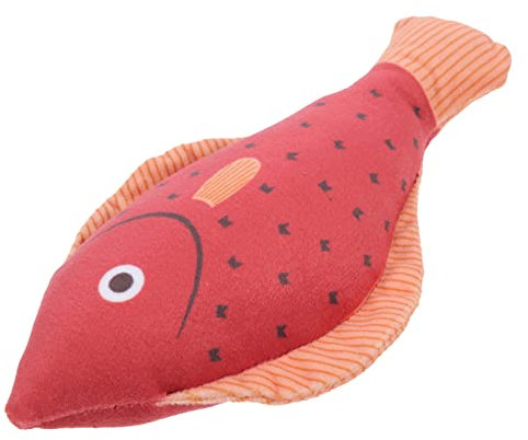 HAPINARY Plüsch Katzenspielzeug Fisch Mit Katzenminze Interaktives Kauspielzeug Für Katzen Fördert Spiel Und Zahnpflege Für Drinnen Unterhaltsames Katzenzubehör Für Haustiere