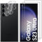 Lutree para Samsung Galaxy S23 Ultra 5G Cristal Templado, 2+2 Piezas 3D Protector de Pantalla + Protector de Lente de Cámara, Dureza 9H HD Vidrio Templado Película Protectora