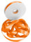 Satinband Schleifenband Orange, Dooozy 25mm 91m Geschenkband Dekoband, Stoffband für Verpacken Geschenken Weihnachten Hochzeit Dekorieren
