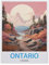 3D Puzzle DIY Kit Papier Spielzeug Einzigartiges Geschenk，Ontario Kanada Vintage Reiseplakat，3D Puzzle DIY Kit Papier Spielzeug Einzigartiges Geschenk（38x26cm）-BX32